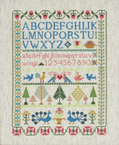 Семплер - Anchor комплект за черна бродерия CC78962