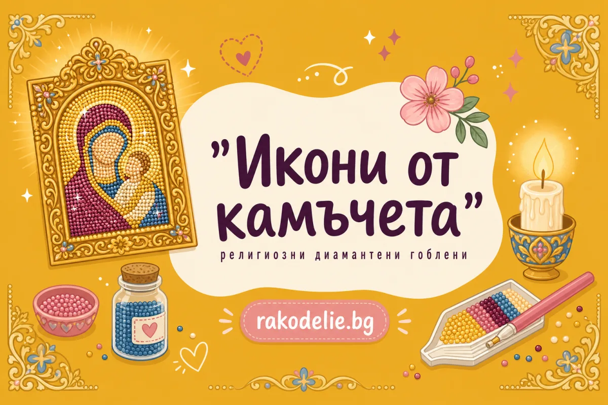 Религиозни диамантени гоблени: икони от камъчета с уважение към образа