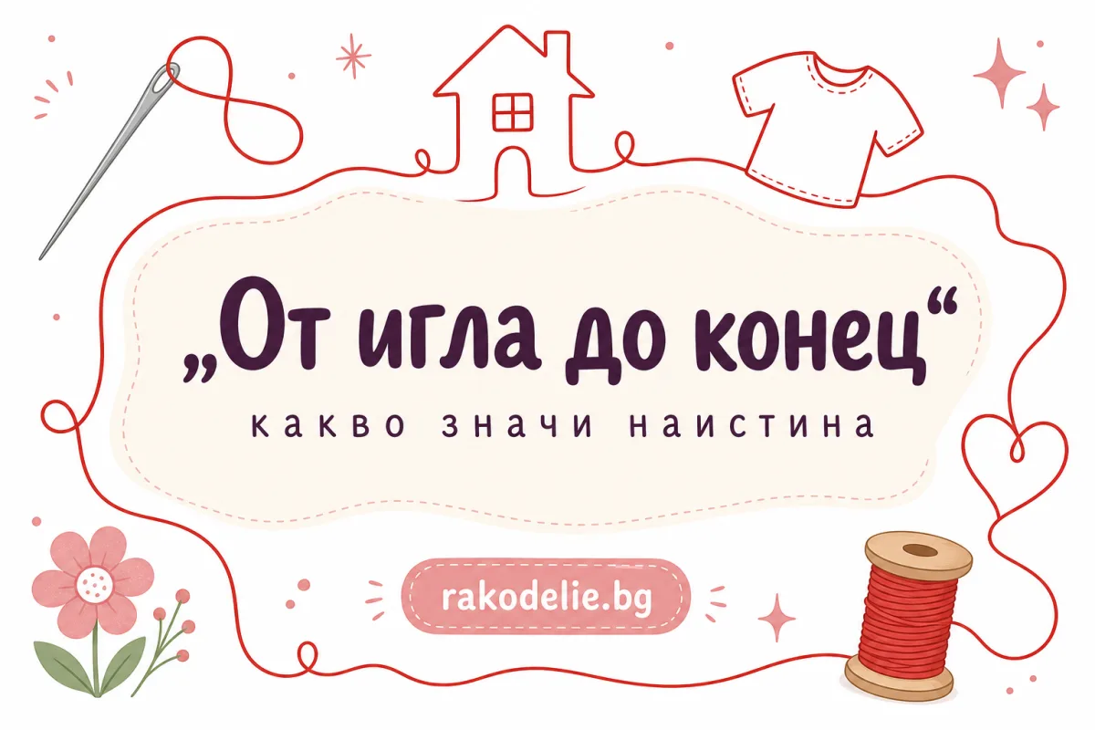„От игла до конец": какво наистина значи поговорката