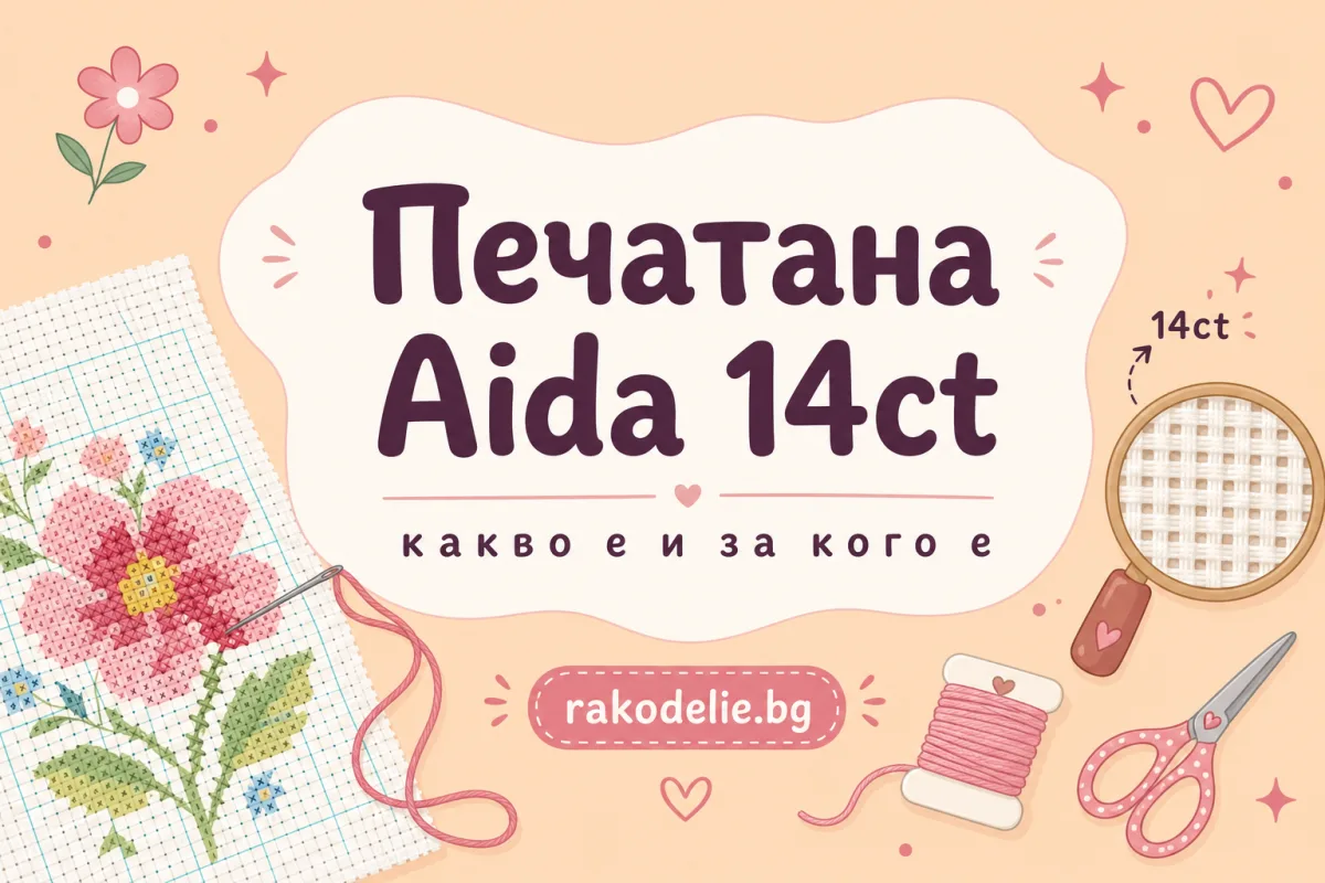 Печатана Aida 14ct: какво е и защо начинаещите я обичат