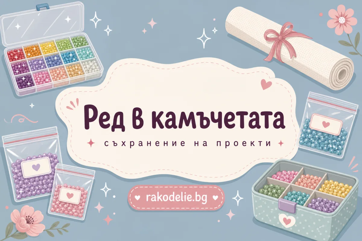 Съхранение на камъчета и недовършени диамантени проекти