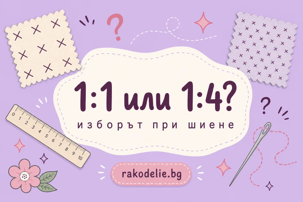 Шиене 1:1 или 1:4 — какво значат и кое да изберете
