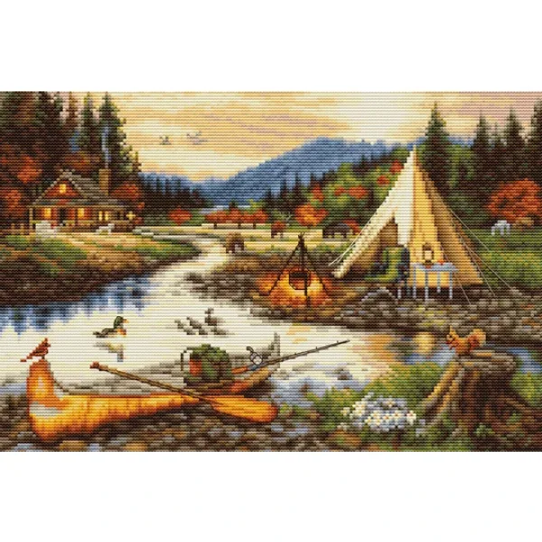 Gold Creek -гоблен по схема BU5021