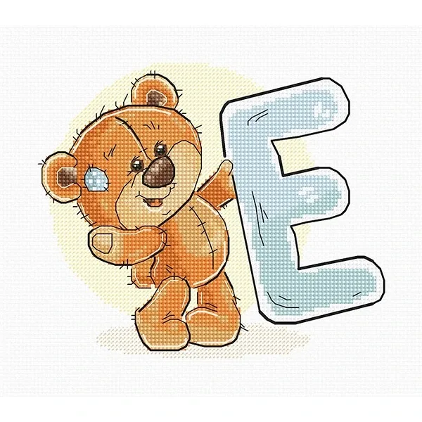 Буква "E" - гоблен със схема B1206