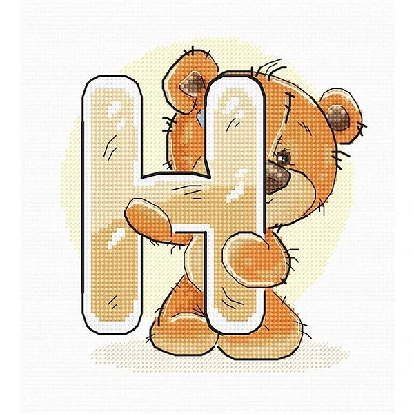 Буква "H" - гоблен със схема B1209