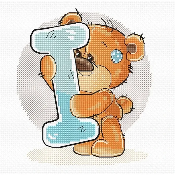 Буква "I" - гоблен със схема B1210