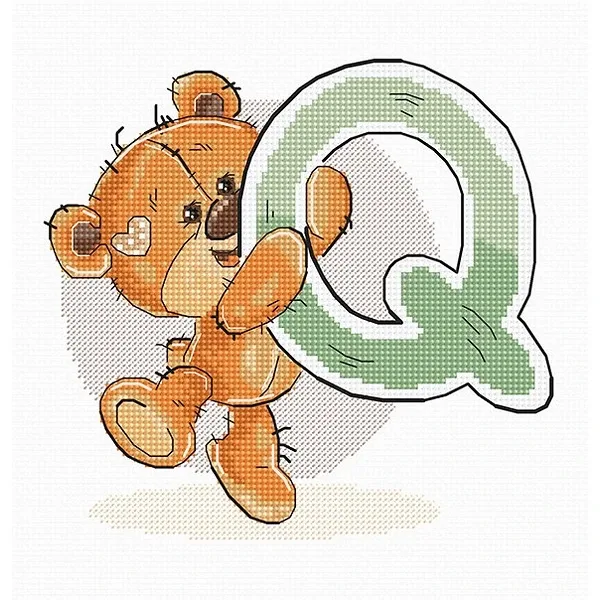 Буква "Q" - гоблен със схема B1218