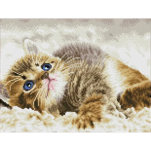 Коте бебе - диамантен гоблен DQ8.006