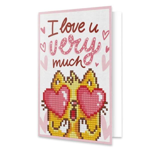 Обичам те! - диамантена картичка DDG.002