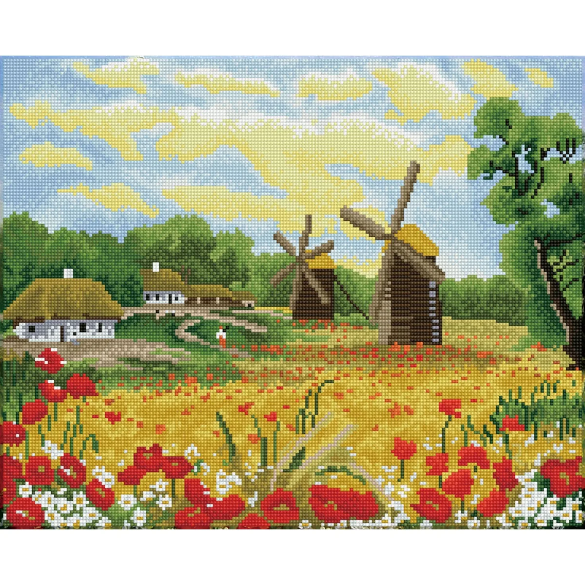 Вятърни мелници - диамантен гоблен SD8.408