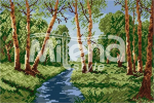 Брезова гора - гоблен със схема (6107)
