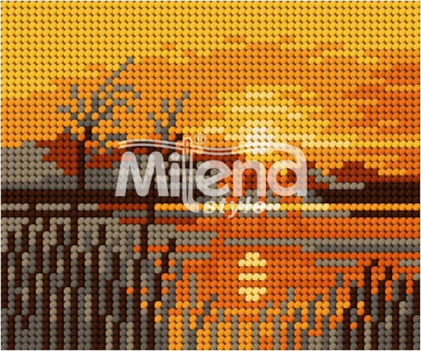 Залез - гоблен със схема (5684)