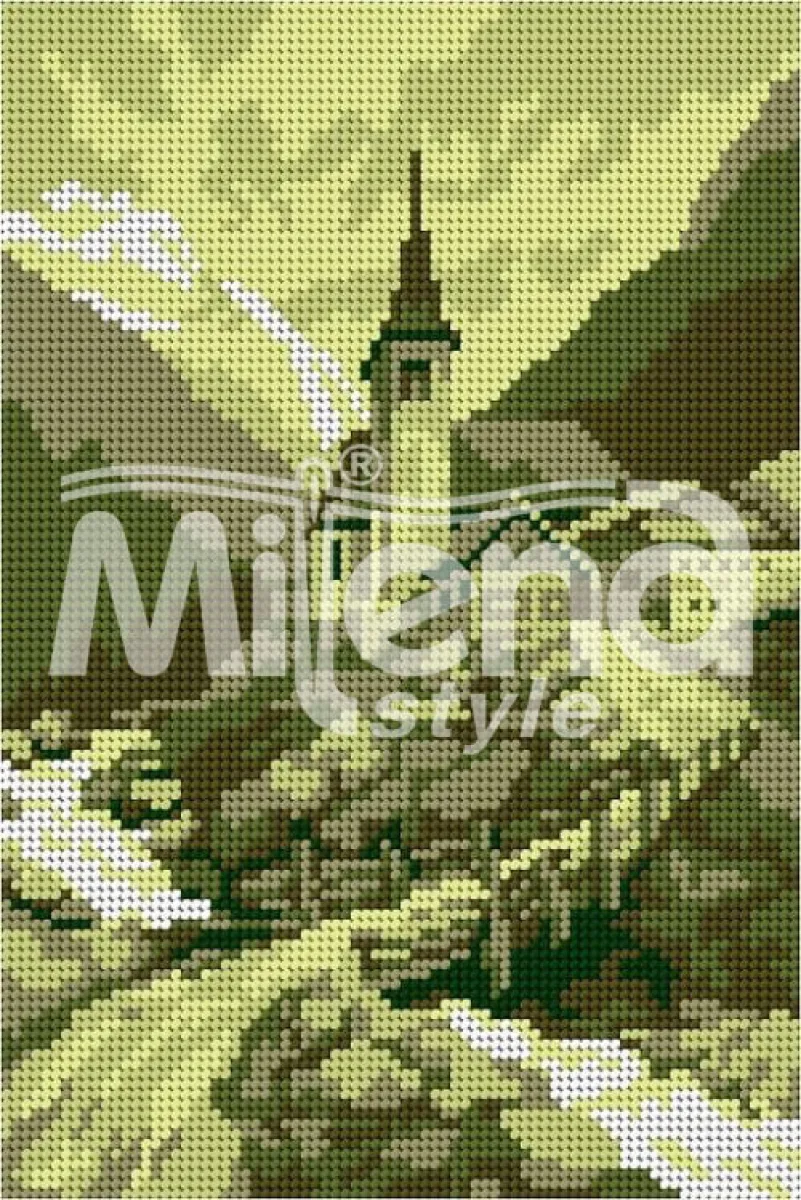 Зеленият замък - гоблен със схема (5690)