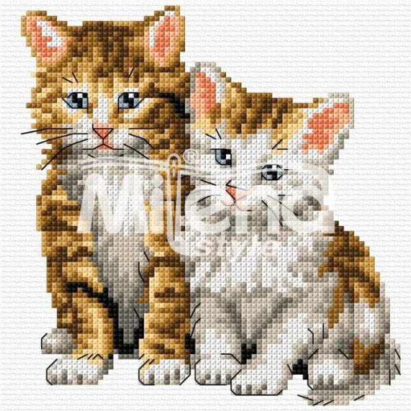 Котенца - гоблен със схема (6601)