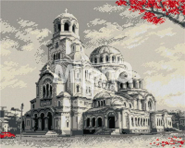 София - гоблен със схема