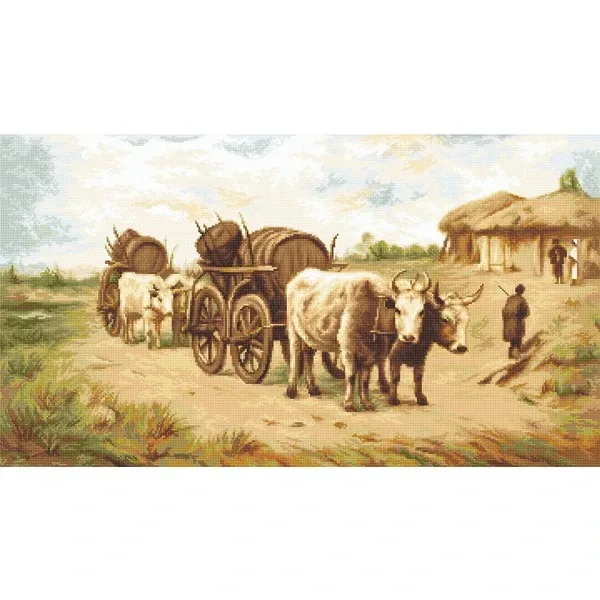 Волски впряг - гоблен със схема G579