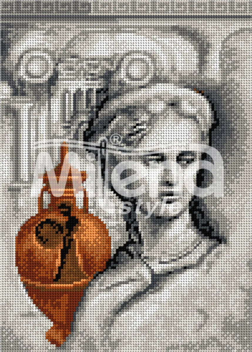 Античен свят - гоблен със схема