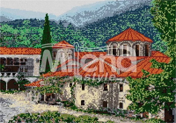 Бачковски манастир - гоблен със схема