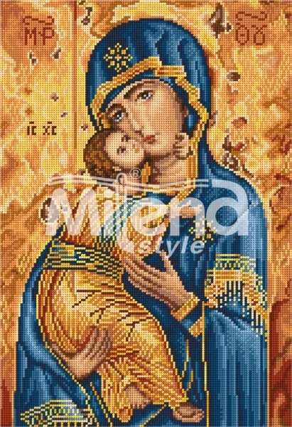 Владимирска икона - гоблен със схема