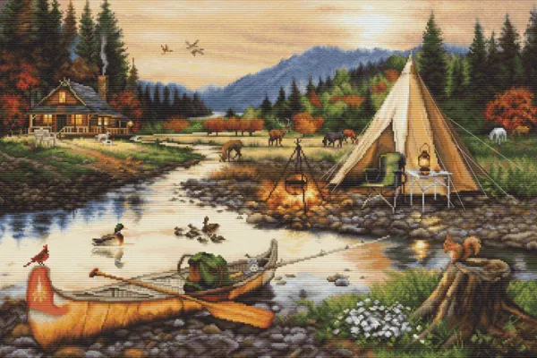 Gold Creek - гоблен със схема B2409