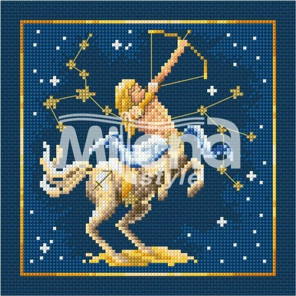 Зодия Стрелец - гоблен със схема (6572)