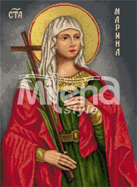 Света Марина - гоблен със схема