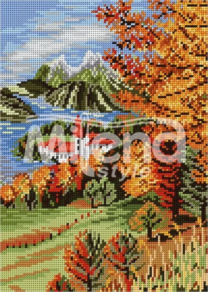 Сезони есен - гоблен със схема