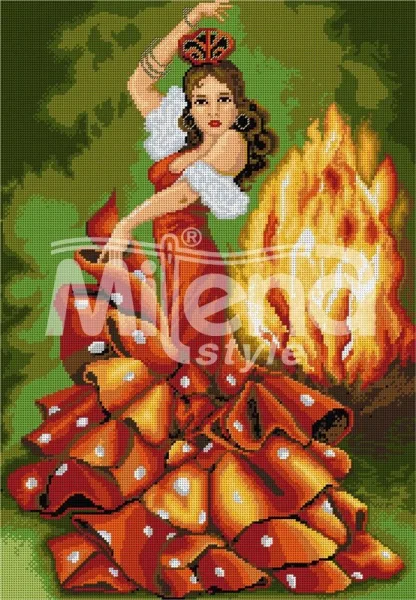 Фламенко - гоблен със схема