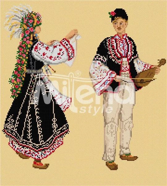 Шопска носия - гоблен със схема