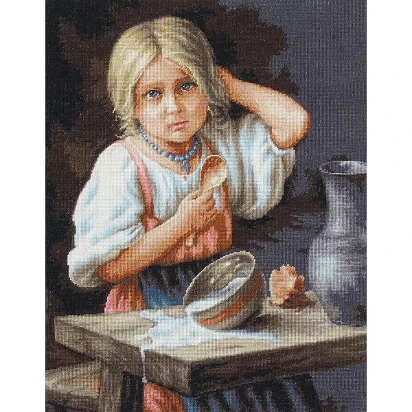 Селянче - гоблен със схема