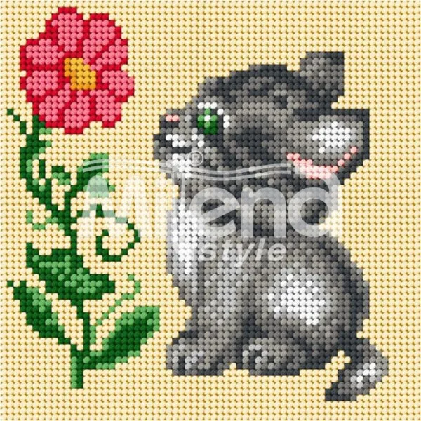 Игриво котенце - гоблен с щампа (151506)