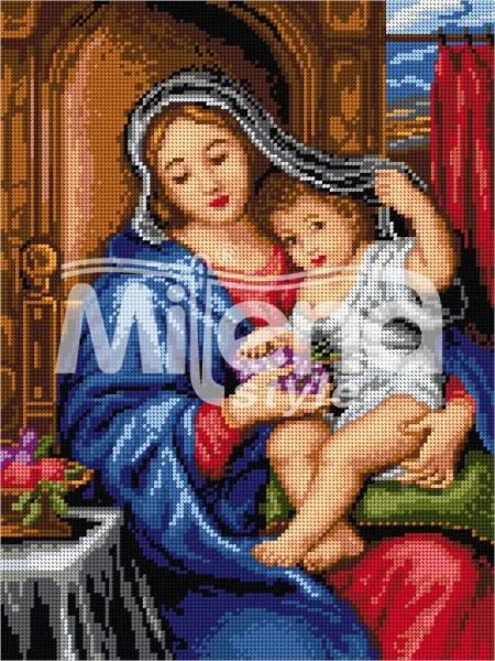 Мадона с грозде - гоблен с щампа (304027)
