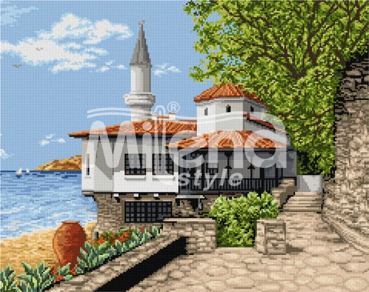 Дворецът в Балчик  – Печатана Aida 14 ct (AE005)