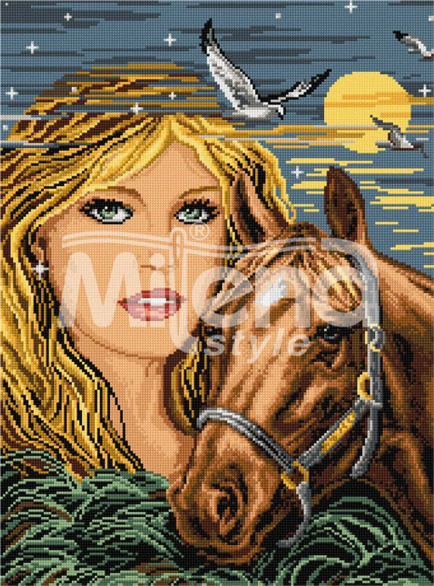 Пълнолуние  – Печатана Aida 14 ct (AD009)