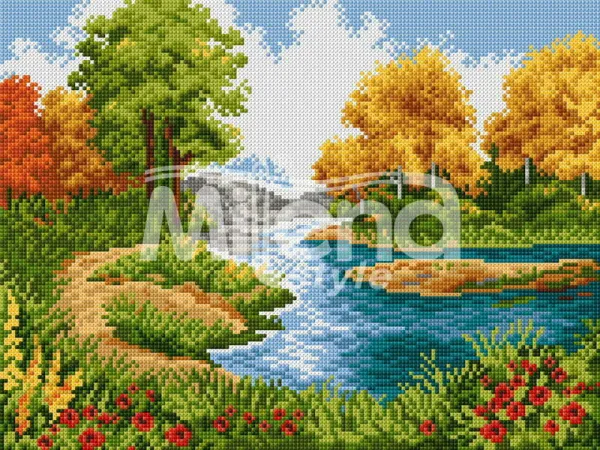 Лятна река – Печатана Aida 14 ct (AB036)