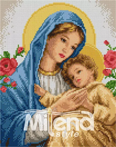 Гоблен с щампа Мадона с рози (243061)
