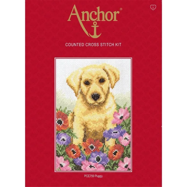 Кученце - Anchor комплект за кръстат бод 3690000-20022