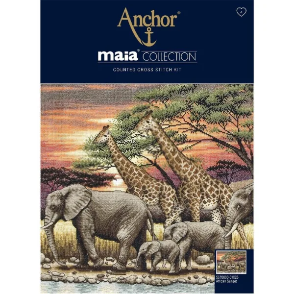 Африкански залез - Anchor комплект за кръстат бод 5678000-01026