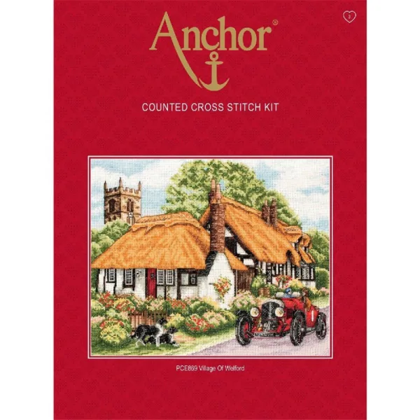 Селото Уелфорд - Anchor комплект за кръстат бод KT129K
