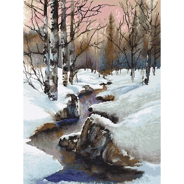 Зима - гоблен със схема